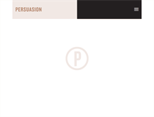 Tablet Screenshot of persuasionthink.com